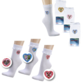 Trachten Socken Damen Weiß mit Herz – Perfekt zum Dirndl