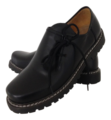 Almsach Haferlschuhe Herren schwarz aus Glattleder klassische Trachtenschuhe