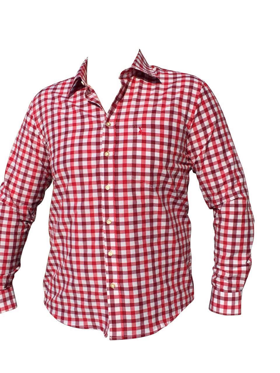 Trachten Set Herren Trachtenlederhose Kurz Rot Hemd Größe 46 bis 60 LE272G