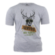 trachtenshirt herren grau mit hirsch – kurzarm aus baumwolle