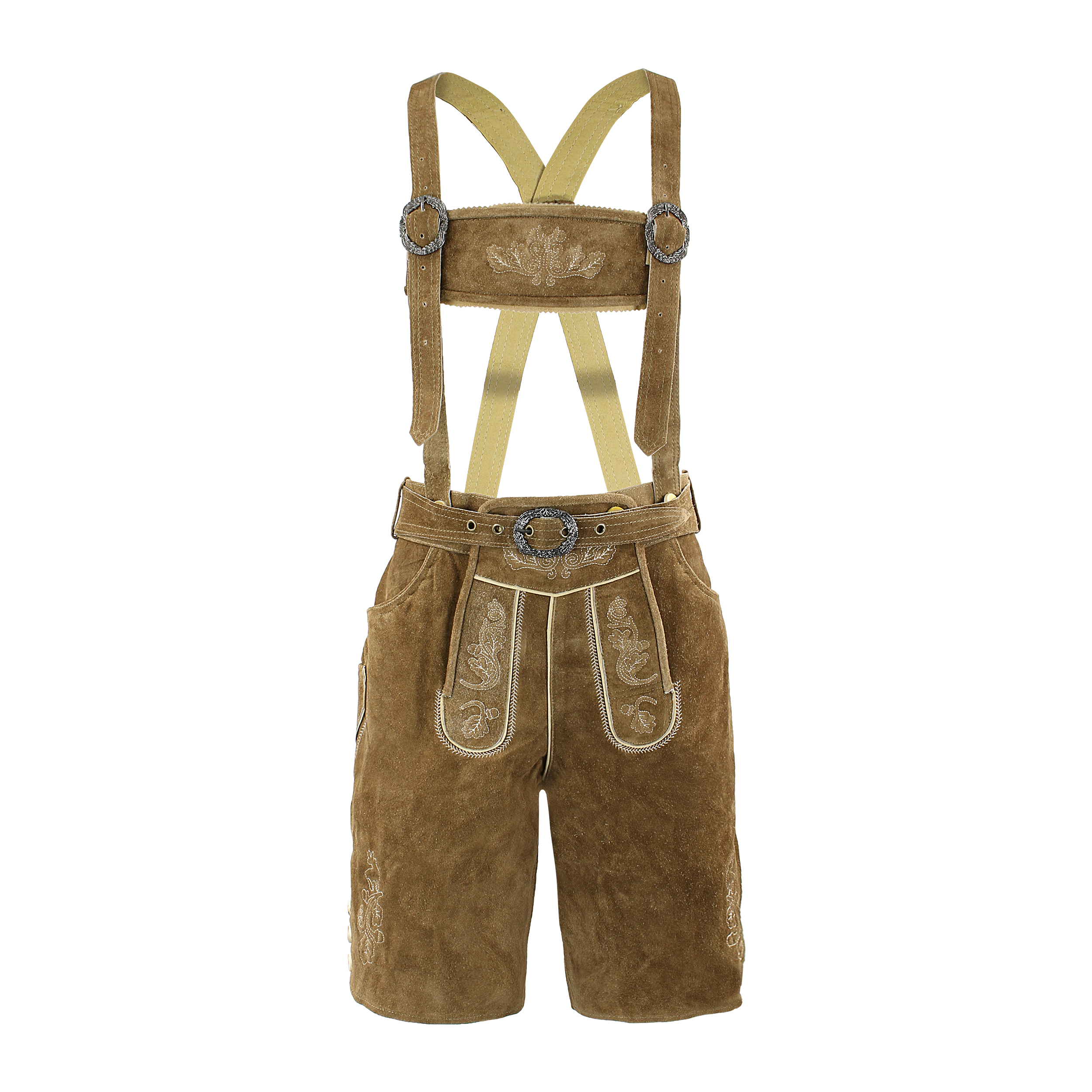 Angermaier Herren Lederhose Hose Oktoberfest Wiesn Plattlerhose 