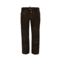 Almsach Trachtenlederhose Herren lang Dark Braun aus Wildbockleder