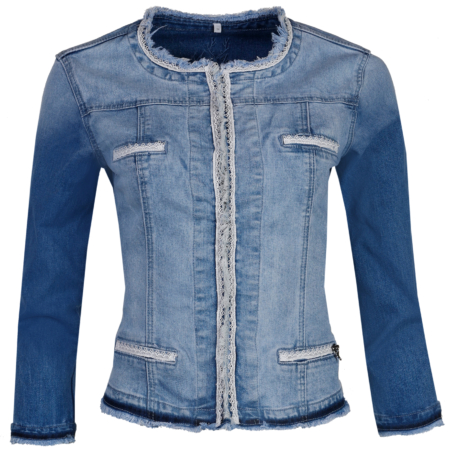 Damen Trachten Jeansjacke MarJo Berna Stone Washed Used Look