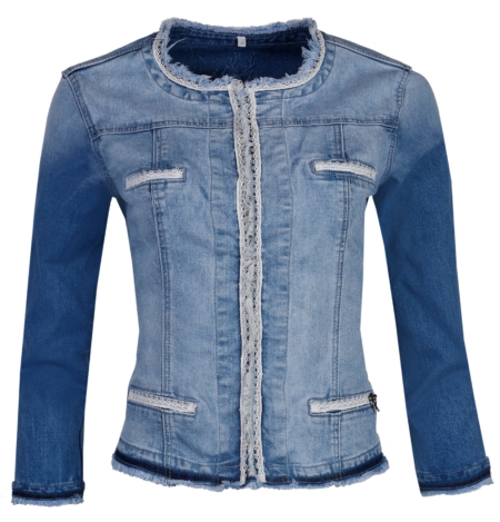 Damen Trachten Jeansjacke MarJo Berna Stone Washed Used Look