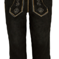 Outfit Damen Trachtenlederhose Braun Wildleder ohne traeger