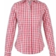 Trachtenbluse Damen Rot Weiß kariert Almsach Frontansicht
