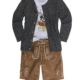 veganes trachtenset herren braun – lederhosenoptik mit gürtel & strickjacke + hemd oder shirt
